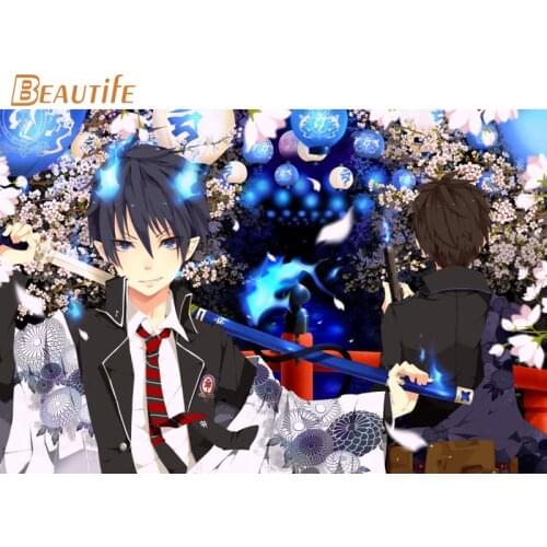 New Arrival Custom Blue Exorcist Poster Home Decoration Fashion Silk Fabric Wall Poster Customize Poster 27X40cm30X45cm