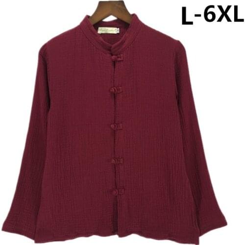 New Arrive women Spring Autumn fashion casual cotton linen shirts blouse tops,plus size XS-6XL Stand collar Blusa Feminina Gold