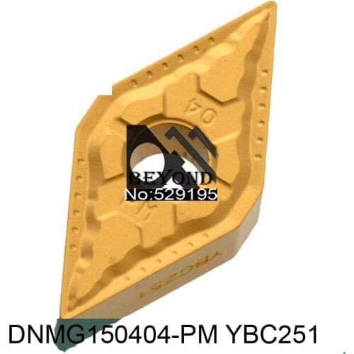Original Insert DNMG150404-PM YBC251 DNMG 150404 DNMG150404 Turning Tool Carbide Inserts Lathe Cutter Tools torno de bancada