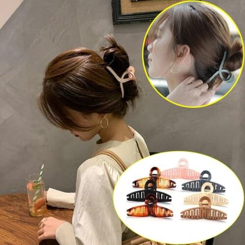 Hair Claw Plastic Large Barrette Clips Clamp Crab Hairpin For Women Great Quality