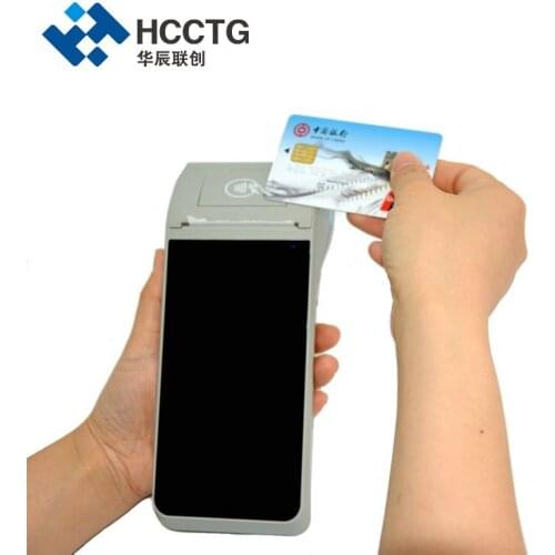 Handheld Android 9.0 Portable Fingerprint Pos Terminal With Printer Z91