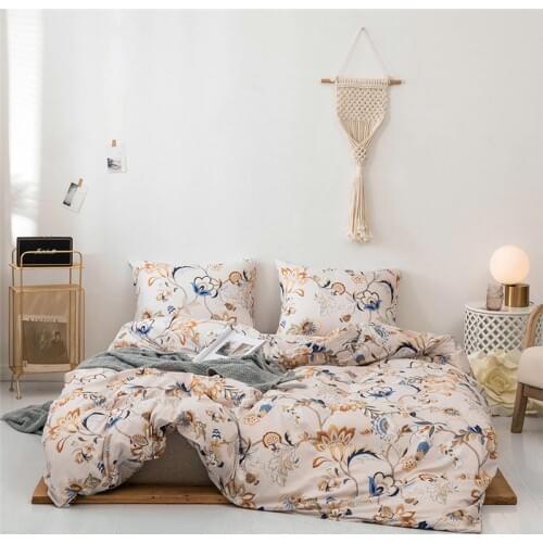 Bonenjoy Flower Bed Linen for Adults Twin Queen King Size Bedding Set Bohemian Bedclothes Quilt Cover with Pillowcase