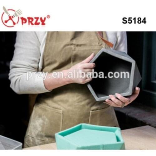 Silicone Concrete Mold Cement Reusable Mould 3D Vase and Planters Silicone Molds Silica Gel for Concrete Planter Making S5184