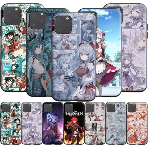 Genshin Impact Silicone Case for Realme Narzo 30A GT NEO C3 C25 C21 C20 C17 C15 C12 C11 8 7 7i 6 6i Pro