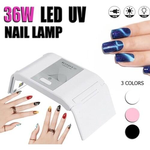 Foldable 36W LED UV Nail Polish Nail Dryer Lamp for Manicure All Gels Nail Polish Nail Art Tools Portable LED Light Nail Dryers