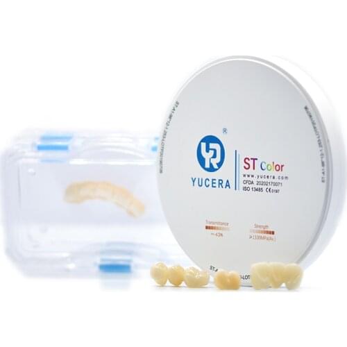 ST Pre Shaded Zirconia Block Dental Lab Self Colored Zirconia Blank For Laboratorio Dental