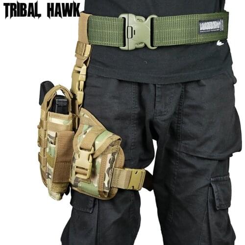 Tactical Thigh Holster Police Military Airsoft Pistol Leg Holster War Game Adjustable Outdoor Hunting Shooting Drop Leg Holster