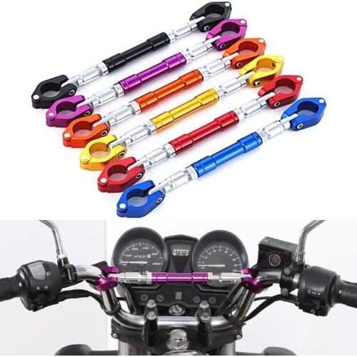 22mm Motorcycle Handlebar Universal Motorbike Adjustable Grips Handle Bar Steering Wheel Strengthen Aluminum Alloy Cross Bar