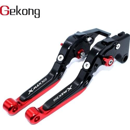 XMAX300 LOGO Fit For YAMAHA XMAX 300 XMAX300 2017 2018 2019 Motorcycle Folding Extendable Adjustable Clutch Brake Levers NEW