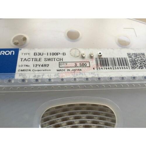 Japan OMRON B3U-1100P-B Tact Switch Small Size 3*2.5*1.6 Waterproof and Dustproof