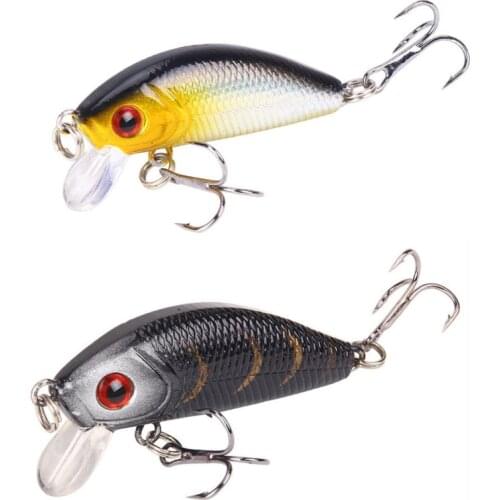 1PCS Minnow Fishing Lure 50mm3.6g Topwater Hard Bait Wobbler Jig Bait Crankbait Carp Striped Bass Pesca Fishing Tackle Swim Bait