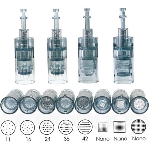 10pcs Nano Micro Needle For Dr Pen Ultima M8 Replacement Cartridges Facail Scar Acne Removal Skin Therapy Face Care Beauty Tool