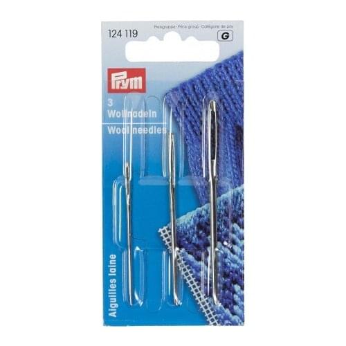 124119 Germany PRYM Wool needles with blunt point No. 1, 3, 5