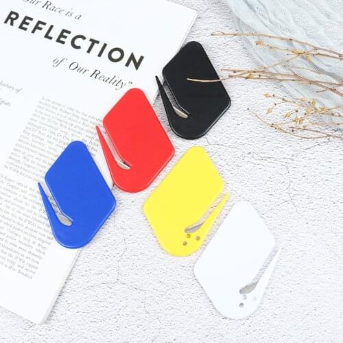2pcs/set Plastic Letter Opener Sharp Mail Envelope Opener Safety Papers Cutter