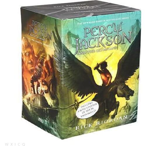 5 Books/Set Percy Jackson & The Olympians English Original Novel Books Childrens English Picture Book Sets