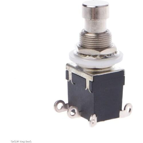 AC 250V/2A 125V/4A 6Pins DPDT Stomp Foot Switch for Guitar