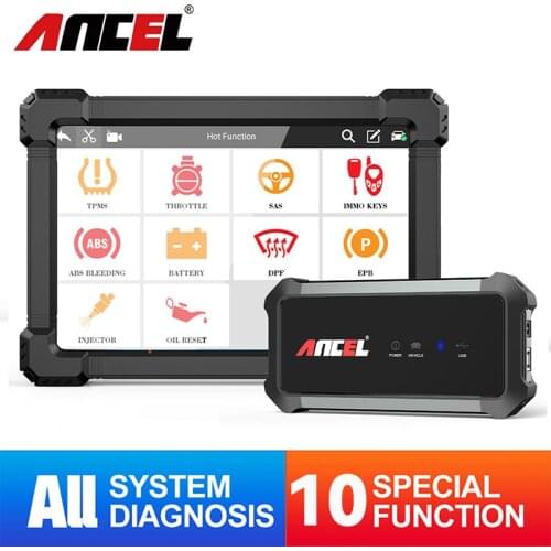 ANCEL X7 OBD2 Scanner Professional TPMS DPF EPB Oil Reset SAS Full System Check Scan OBD 2 Diagnostic Tools Auto Code Reader
