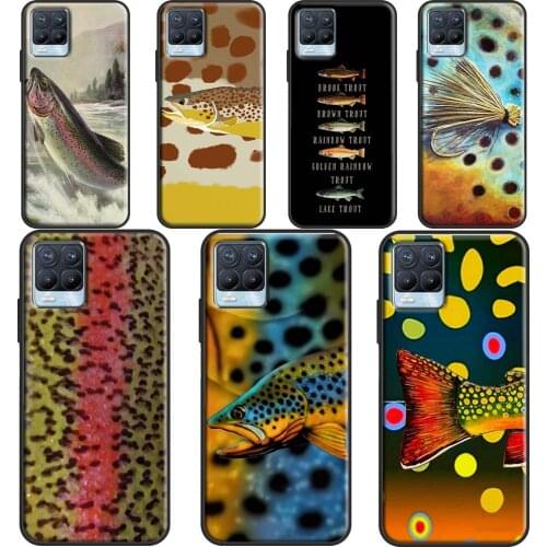 Brown Trout Fly Fishing Cover For OPPO Realme 8 6 7 Pro Q3 C3 C11 C15 GT Case For OnePlus 8 Pro 9 Pro 8T Nord 9R
