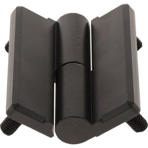 1PC Black Flat Leaf Hinge Black For Heavy Duty RV Truck Doors Cabinet Hinge
