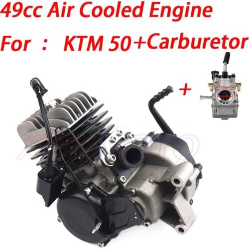 49CC air Cooled Engine + carburetor for 50 SX 50 SX PRO SENIOR Dirt Pit Cross Bike