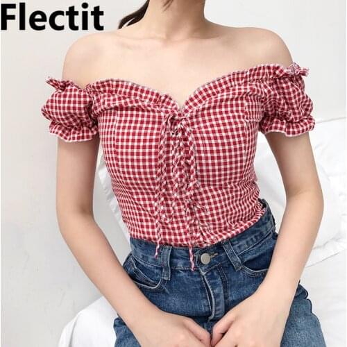 Flectit Red Blouses