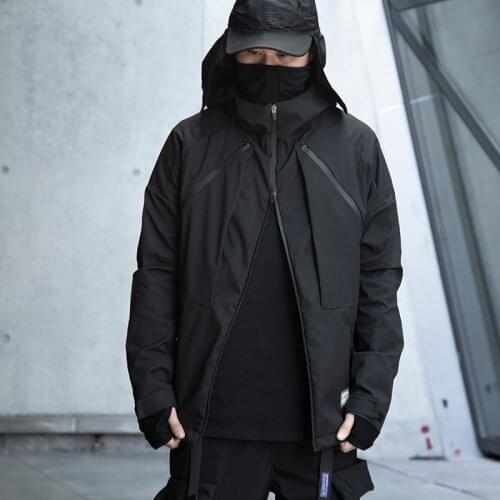 Functional Jacket Water Resistant Techwear Ninjawear Kiberpank Volume_up Cyberpunk Streetwear Japanese Style Jacket Men