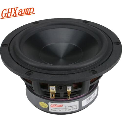 GHXAMP 5.25 inch Woofer Speaker Unit 4ohm 60W Subwoofer Home Theater Deep Bass Loudspeaker Alumina Ceramic For Bookshelf 1PC