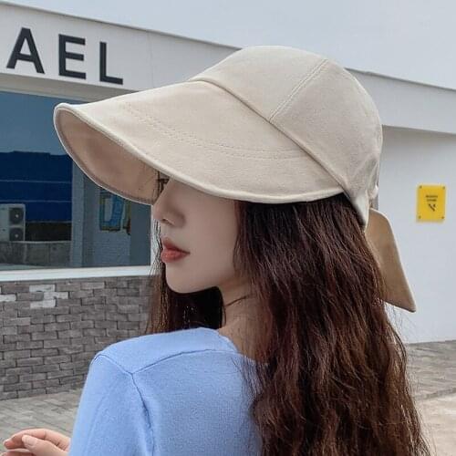 Wide Brim Sun Hat Cap Visor Cap Foldable Floppy Beach Cap Bucket Hat Cap Summer Travel Outdoor Cap Sun Protection UPF 50