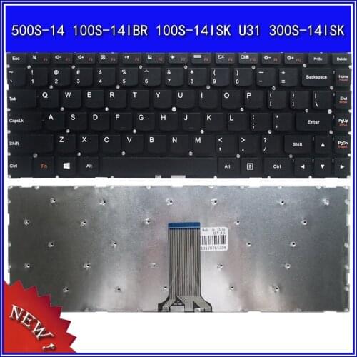 Laptop Keyboard for Lenovo IdeaPad 500S-14 100S-14IBR 100S-14ISK U31 300S-14ISK Notebook Replace Keyboard