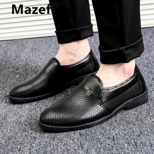 Patent Leather Men Casual Shoes Luxury Brand 2021 Mens Loafers Moccasins Breathable Slip on Black Driving Shoes Plus Size 39-44