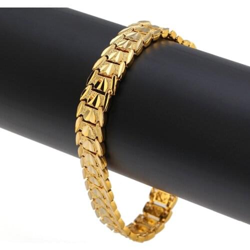 Wholesale Women Romantic Heart Bracelet Jewelry Gold Dubai Ethiopian African Women Gift Jewelry