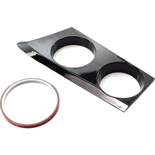 Car Front Left Water Cup Holder Cover Trim Decor Replaceable Fits for BMW 1 Series E87 2004-2011 E81 E82 E88 Bright Black