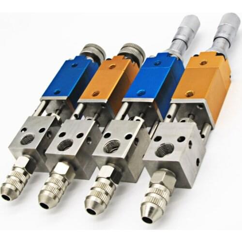 Pneumatic UV Glue Dispenser Valve Precision Thimble Dispensing Valve Thimble Type Precision Dispensing tools