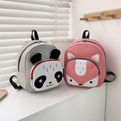 Childrens Bags Boys Girls Kindergarten Nylon panda rabbit Backpack Cartoon Printed Children Backpack Cute Animal Small Bookbag