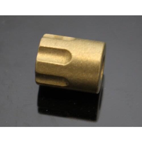 Diy Brass Knife Beads Copper material Making knife Handle CNC keychain Pendant necklace (brass) without the rope EDC Multi Tools