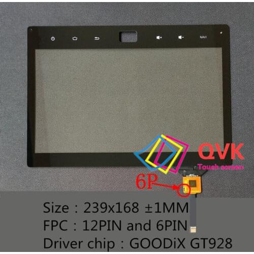 10.1 Inch Touch screen for Volkswagen Tiguan Car navigator GPS Capacitive touch screen panel