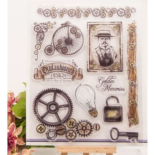 1pc Memory Transparent Clear Silicone Stamp Seal Cutting DIY Scrapbooking Rubber Coloring Embossing Diary Decoration Reusable