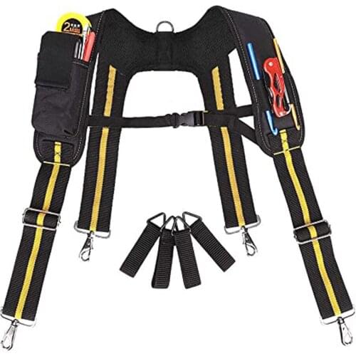 Heavy Work Braces Tool Suspenders For Men H-Shaped Tooling Suspender Harness Can Hang Tool Bag Waist Bags Reducing Weight Strap