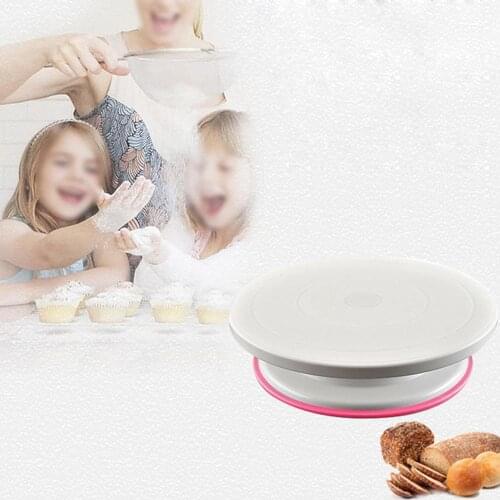 Rotating Revolving Plate Decorating Cake Turntable Kitchen Display Stand(11inch)