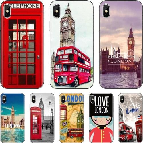 For Huawei Honor 6 6A 7 7X 7A 7C 8 8C 8X 9 9X 10 10i 20 Lite Play Pro London big ben Bus Funny Silicone Phone Case
