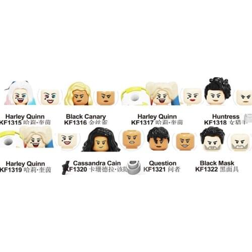 1Pcs Sale Movie Series Mini Figures Harley Black Canarys Bricks Building Blocks Diy Assembled Model Gifts for Kids New