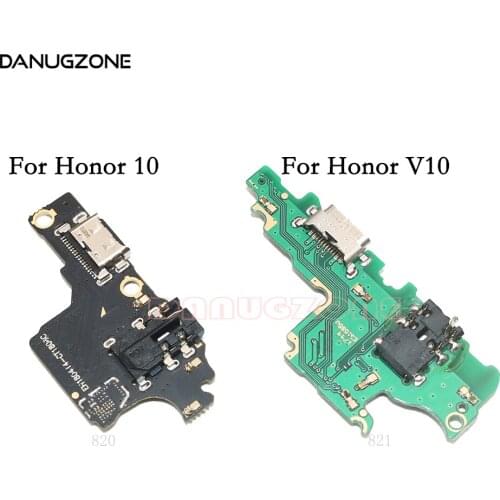 10PCS/Lot For Huawei Honor 10 COL-AL10 / Honor V10 USB Charging Dock Jack Plug Socket Port Connector Charge Board Flex Cable