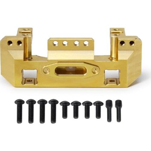118g Heavy Brass Weight Front Bumper with Servo Mount Gold For 1:10 RC TRX4 Car Heavy Duty accessories