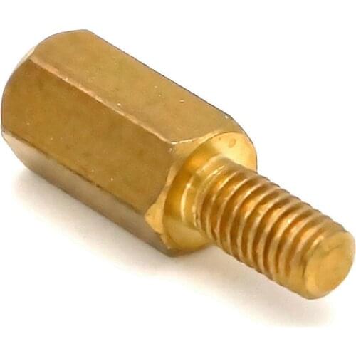 5pcs M3*8+6mm Thread Male x Female Hexagonal Brass PCB Standoffs Spacers Special Sales