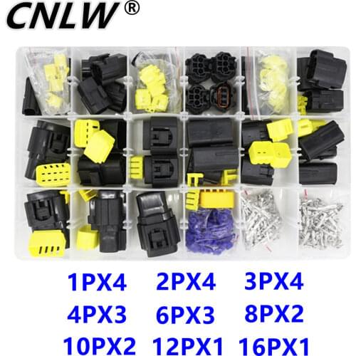 1 Box of 24 Sets 1.8mm Series Waterproof Sealed Sealing Car Auto Eletrical Wire Cable Connector Plug