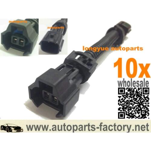 Longyue 10pcs Fule Injector Adapter Fit Nissan sr20 s13 r32 for GM Nippon Denso