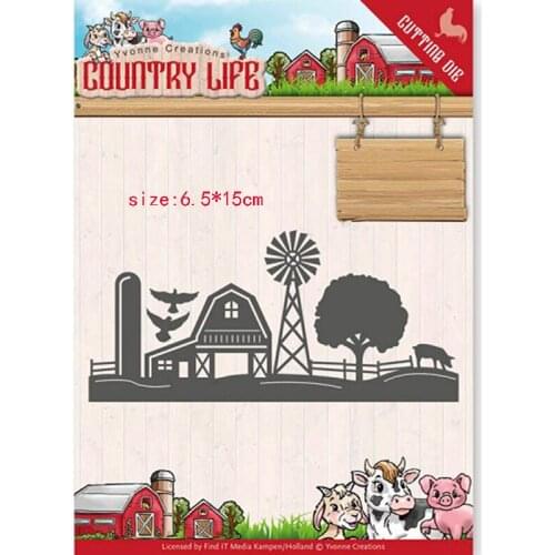 CH 2020 New Arrival rural view Metal Cutting Dies Stencils For Scrapbooking Photo Album Decoration Embossing Paper Card Craft