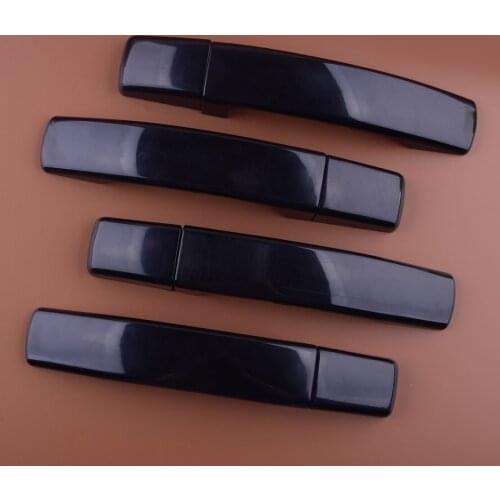 1 Set Car Glossy Black Door Handle Cover Trim ABS Plastic Fit For Land Rover LR2 LR3 Range Rover Sport Freelander 2 Accessories