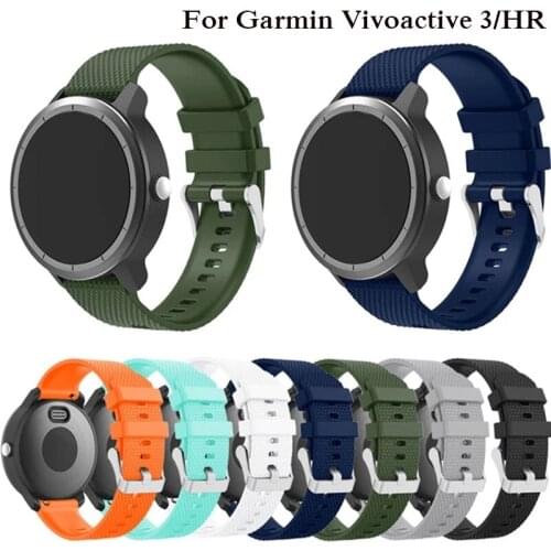 Colorful Soft Silicone Replacement Strap for Garmin Vivoactive3 Vivomove HR Smart wristband for Garmin Vivoactive 3 Watch band