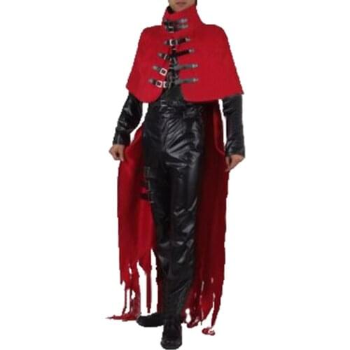 Final Fantasy Vincent Valentine Cosplay Final Fantasy Costume with cape Any Size Custom Made